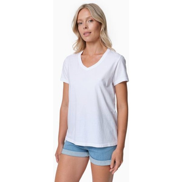 ORGANICATION TESSA | Basic T-Shirt aus Bio-Baumwolle mit V-Ausschnitt