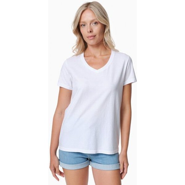 ORGANICATION TESSA | Basic T-Shirt aus Bio-Baumwolle mit V-Ausschnitt