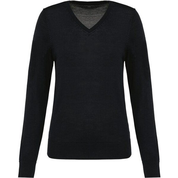 Greenspired Merino-Damenpullover mit V-Ausschnitt 220g/m²