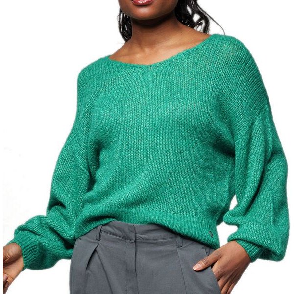 Alma & Lovis Leichter Pullover im Loose-Fit aus zartem Alpakastrick | Light V-Neck