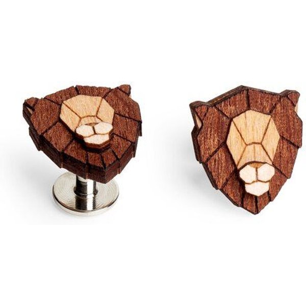 BeWooden Manschettenknöpfe "Lion Cuff" aus Holz