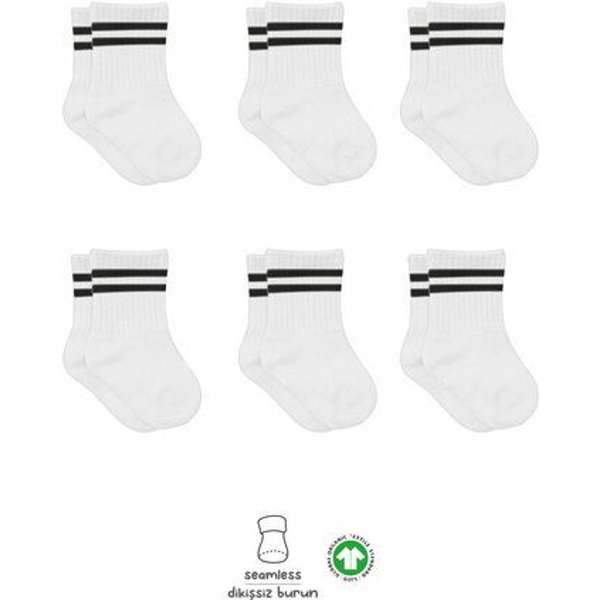 bistyle Socken 6er-Pack für Babys Babysocken Jungen Mädchen Kurzsocken gerippt