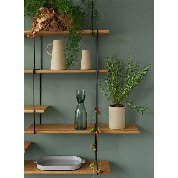 Hausen Wandregal Link shelf set 2 oak / black