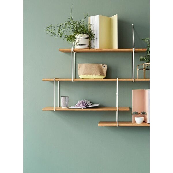 Hausen Wandregal LINK Duo shelf oak / white