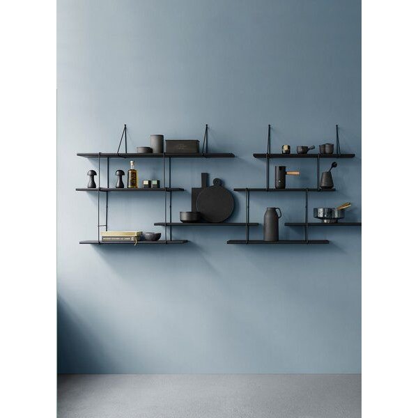Hausen Wandregal LINK Duo shelf black / black