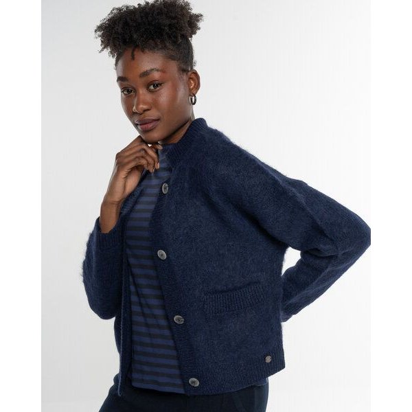 Alma & Lovis Kuschelige Wohlfühljacke aus gebrushtem Alpakastrick | Brushed Jacket