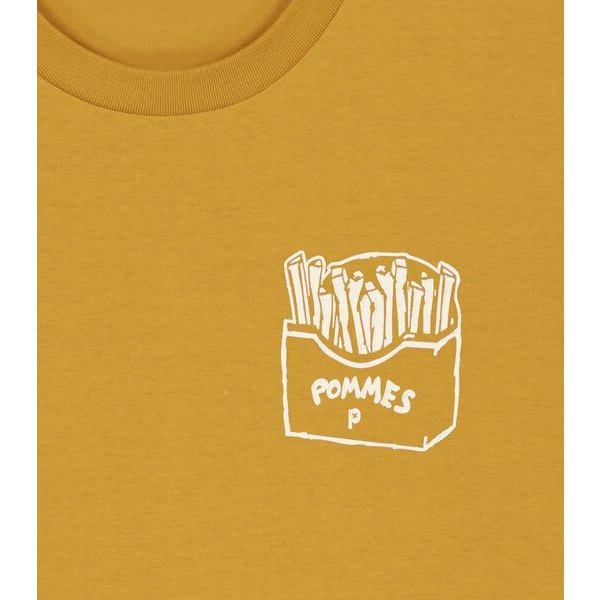 päfjes Pommes / Honigdachs mag Pommes Frittes - Fair Wear Unisex Männer Bio T-Shirt
