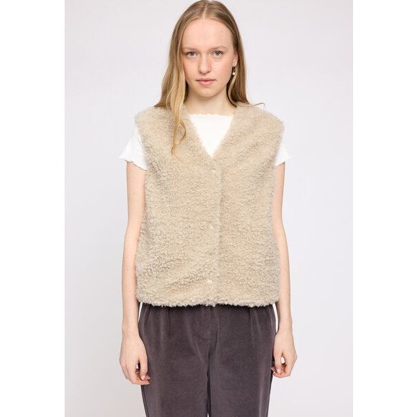 Mazine Faux-Fur Weste - aus recyceltem Polyester