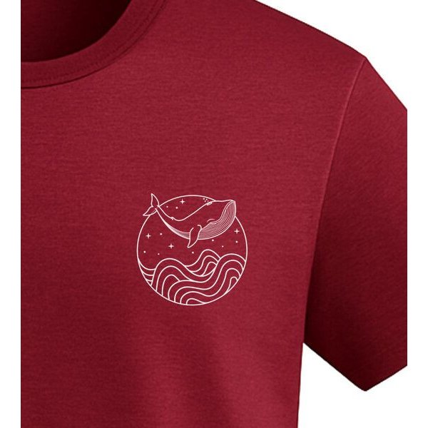 vis wear Wal zwischen Ozean und Wellen – Organic Shirt