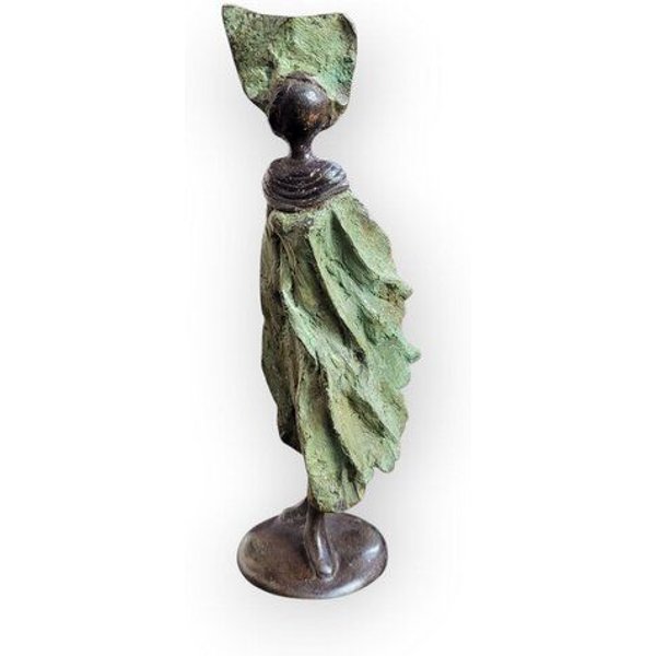 Moogoo Creative Africa Bronze-Skulptur "Petite femme du Sahel" | XS | by Patrice Balma | 16 cm 0,3 kg | Handgemacht | Unikate | verschiedene Farben