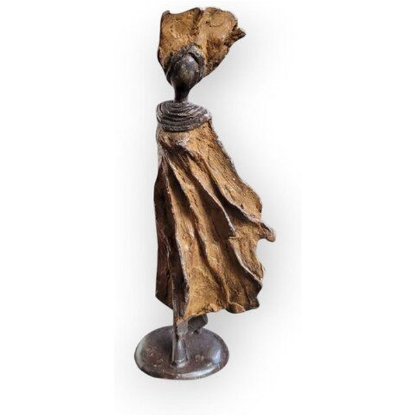 Moogoo Creative Africa Bronze-Skulptur "Petite femme du Sahel" | XS | by Patrice Balma | 16 cm 0,3 kg | Handgemacht | Unikate | verschiedene Farben