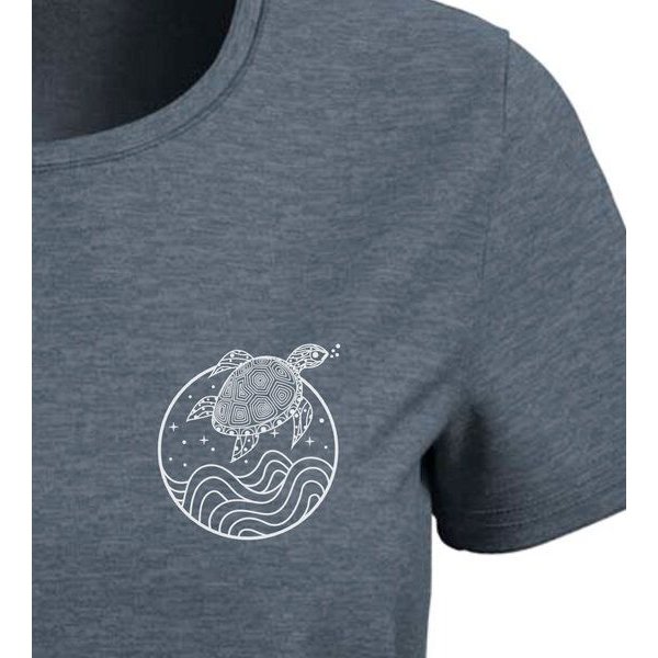 vis wear Schildkröte zwischen Ozean und Wellen Damen Special Edition Shirt