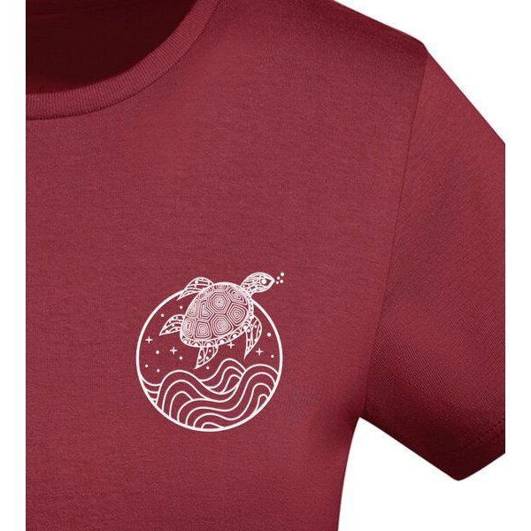 vis wear Schildkröte zwischen Ozean und Wellen - Damen Organic Shirt