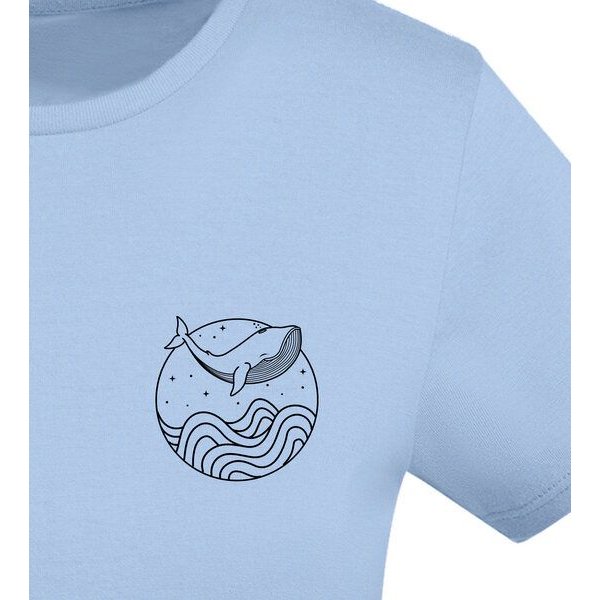 vis wear Wal zwischen Ozean und Wellen - Damen Organic Shirt