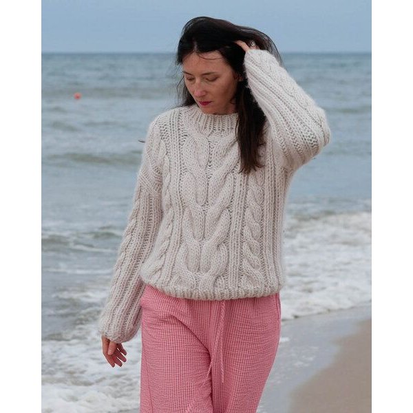 PANAPUFA 100% MERINO Strickjacke aus Merinowolle PODHALE