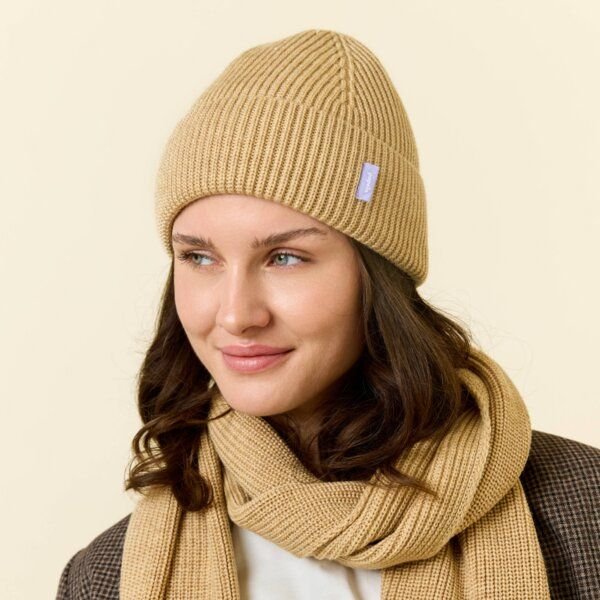 popeia Mütze / Beanie aus 100% Merinowolle (mulesingfrei)