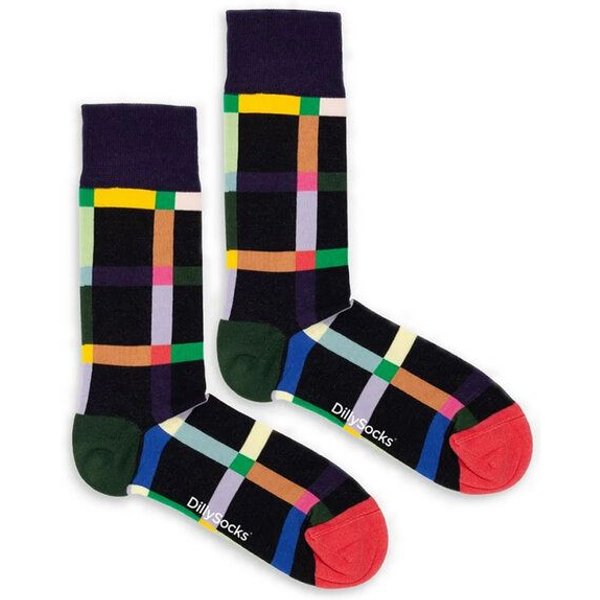 DillySocks Socken Multicolor Maze aus Biobaumwoll-Mix