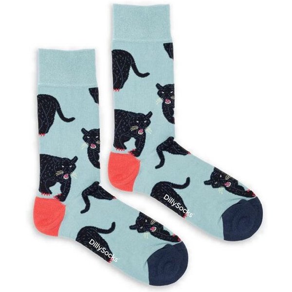 DillySocks Socken Midnight Panther aus Biobaumwoll-Mix