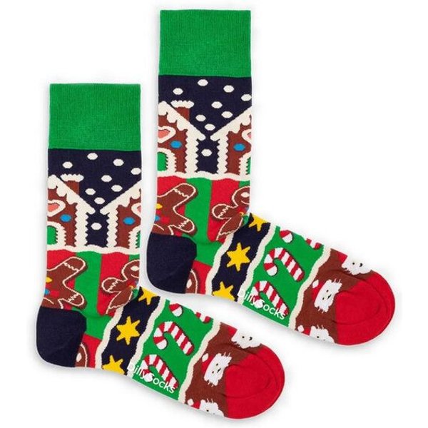 DillySocks Socken Frosty Gingerbread aus Biobaumwoll-Mix