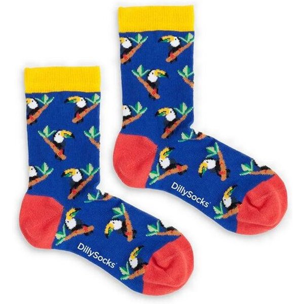 DillySocks Kindersocken Lil Tropical Toucan aus Biobaumwoll-Mix