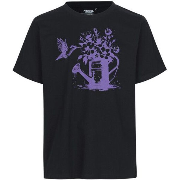 HANDGEDRUCKT "Gartenfreude" Unisex T-Shirt Neutral