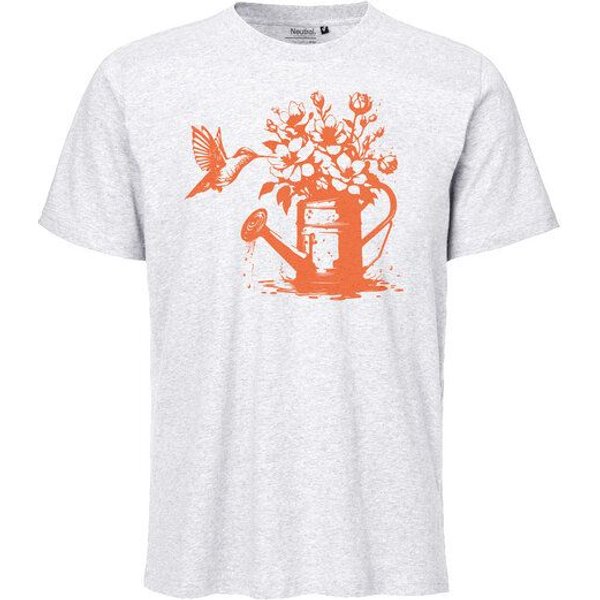 HANDGEDRUCKT "Gartenfreude" Unisex T-Shirt Neutral