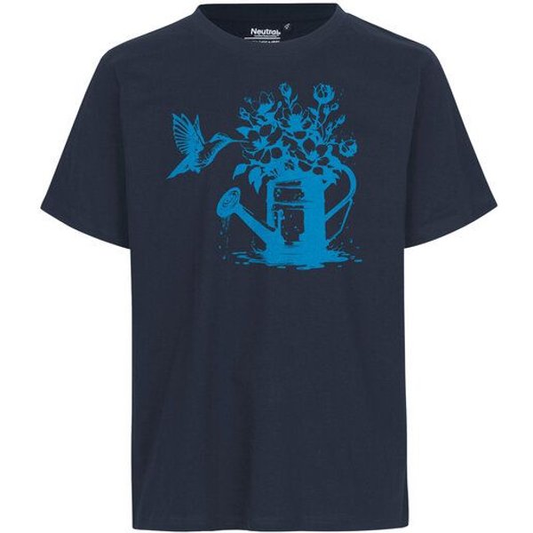 HANDGEDRUCKT "Gartenfreude" Unisex T-Shirt Neutral