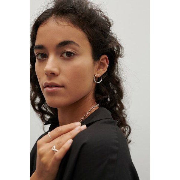 Jonathan Radetz Jewellery Kette LOOP, Silber 925, Sterlingsilber, Länge 55 cm, Handmade in Germany