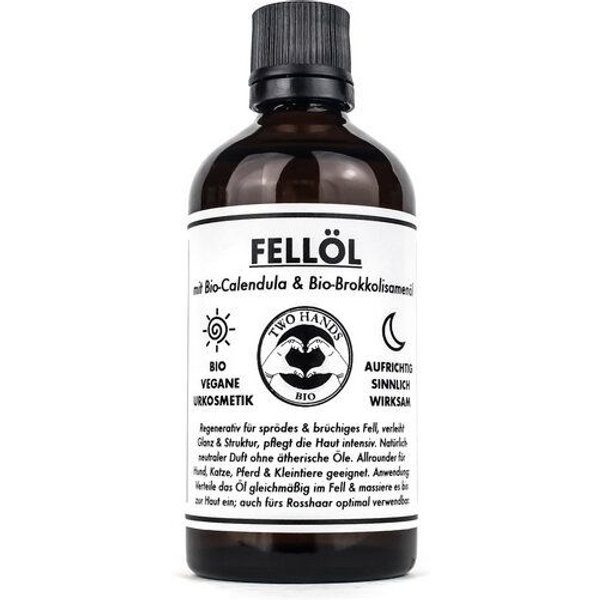 Two Hands BIO Fellöl mit Bio-Calendula & Bio-Brokkolisamenöl - Bio Vegane Tierpflege