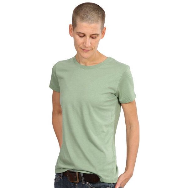 Life-Tree Bamboo Fairwear Shirt Women Basic | Grün/Blau