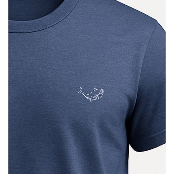 vis wear Wal der Ozeane - Strand Surf - Organic Shirt