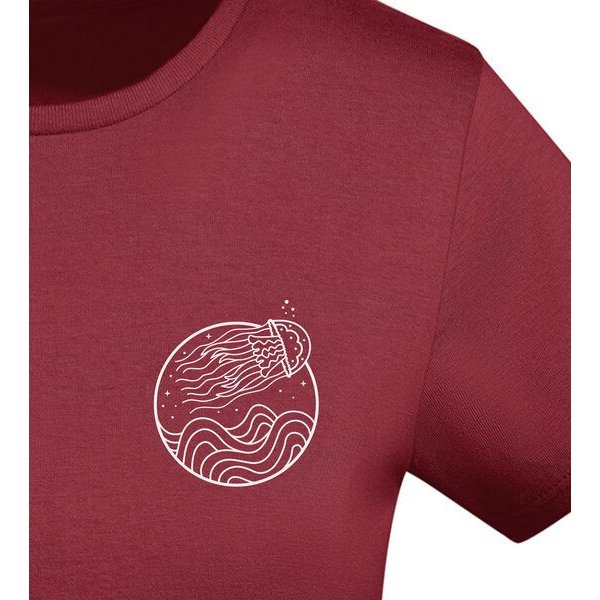 vis wear Qualle zwischen Ozean und Wellen - Damen Organic Shirt
