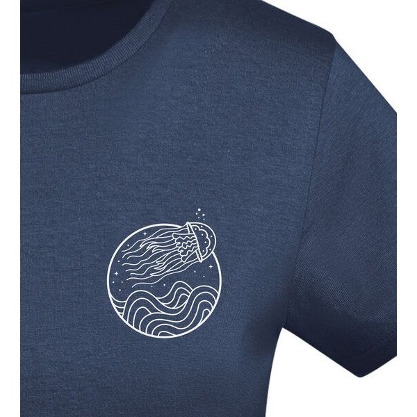 vis wear Qualle zwischen Ozean und Wellen - Damen Organic Shirt