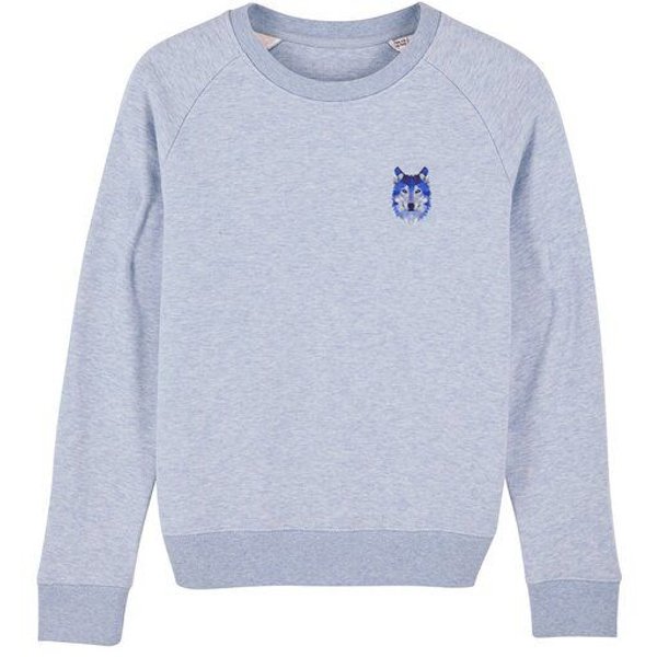 University of Soul Damen Sweatshirt aus Bio-Baumwolle "Wolf"