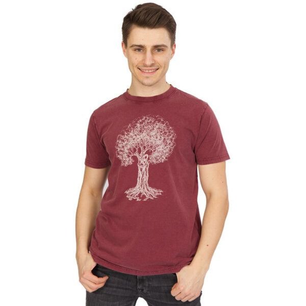 Life-Tree Organic Fairwear Shirt Men Organic Fairwear Stone Washed Treehugger | Rot