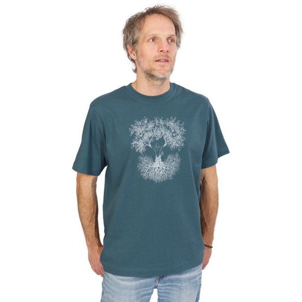 Life-Tree Organic Fairwear Shirt Men Fusion | Blau
