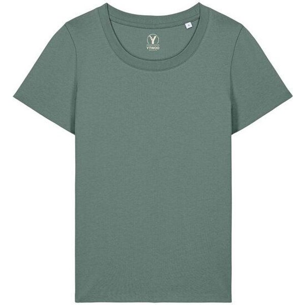YTWOO Mid-Light Damen T-Shirt Slim Fit