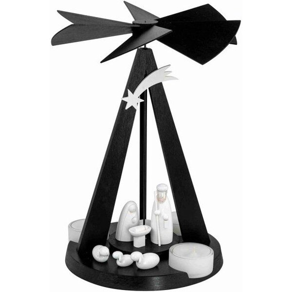 E.Schalling Moderne Mini Delta Pyramide Black Christi Geburt