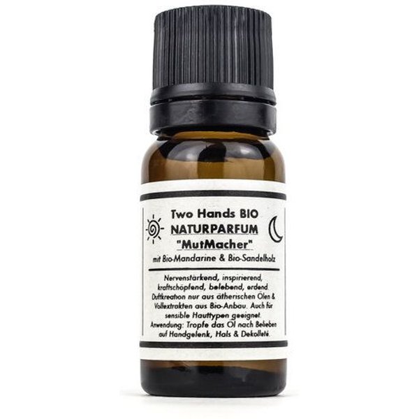Two Hands BIO NaturParfum „MutMacher“ mit grüner Bio-Mandarine & Bio-Sandelholz - Bio Vegan