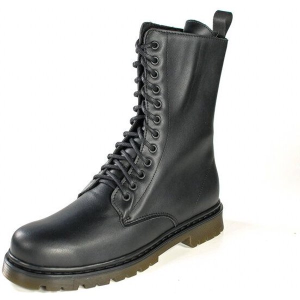 Fairticken ALVORA HIGH vegane 12 Loch All-Year Stiefel Unisex (schwarz)