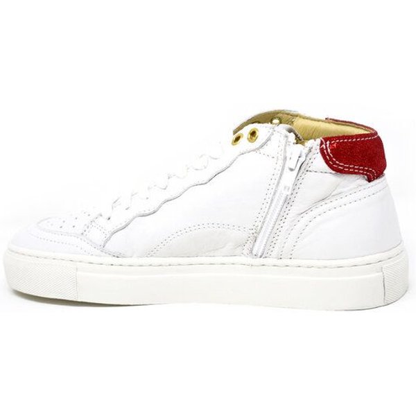 Greenwood Berlin GWB Sneaker Unisex Base high weiß - metallicrot