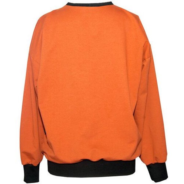 KOLO Berlin Sweater Lin aus Bio-Baumwolle - schwarz / rost - unisex