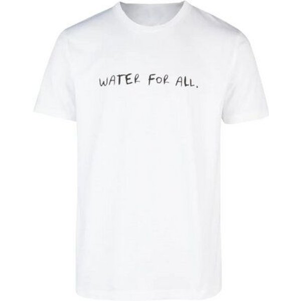 Biobaumwoll Unisex T-Shirt Weiss mit Motiv WATER FOR ALL von Viva con Agua