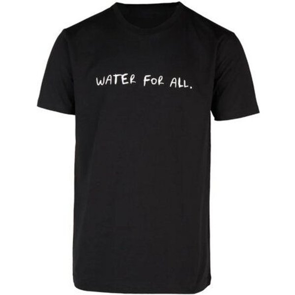 Biobaumwoll Unisex T-Shirt Schwarz mit Motiv WATER FOR ALL von Viva con Agua