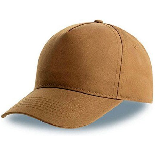 Atlantis Headwear Atlantis Recy Five Cap Klassische, strukturierte Baseballkappe, Geschwungener Schirm, Hochwertiger Klettverschluss