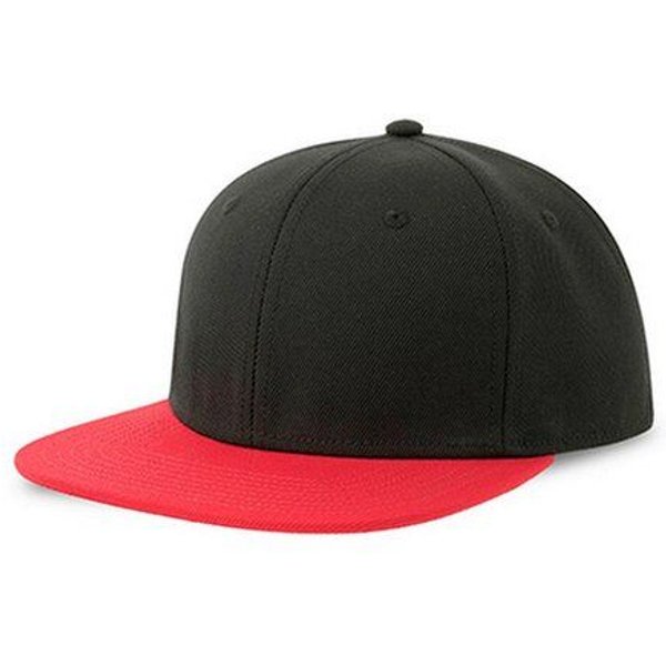 Atlantis Headwear Basecap Kappe Cappy Atlantis Streetwear-Style Flacher Schirm mit Kunststoffverschluss Snap Back
