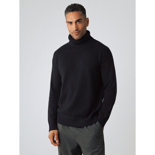 Honest Basics Herren Chunky Rollkragenpullover aus 100% Bio-Baumwolle