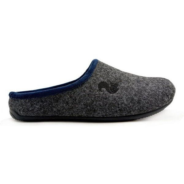 Veganer Slipper "thies ® PET Piping" aus weichem Filz