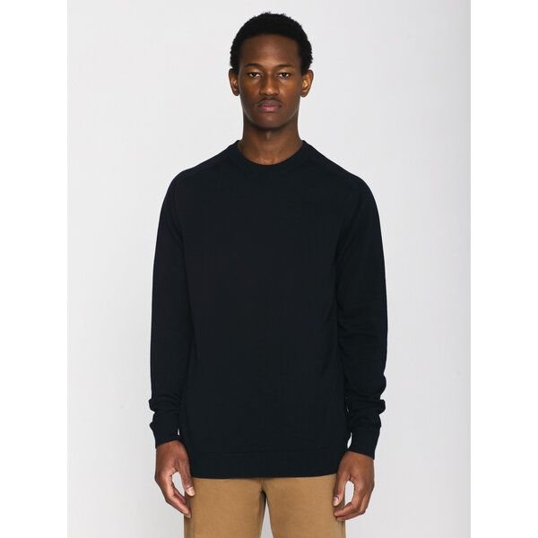 KnowledgeCotton Apparel Regular merino knit crew neck - aus Merino-Wolle
