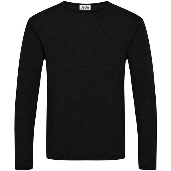 Jalfe Herren-Longsleeve Wolle melange